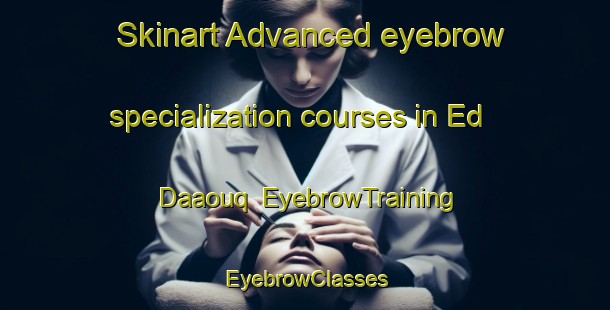 Skinart Advanced eyebrow specialization courses in Ed Daaouq | EyebrowTraining | EyebrowClasses | SkinartTraining-Lebanon