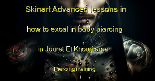 Skinart Advanced lessons in how to excel in body piercing in Jouret El Khouri area | PiercingTraining | PiercingClasses | SkinartTraining-Lebanon