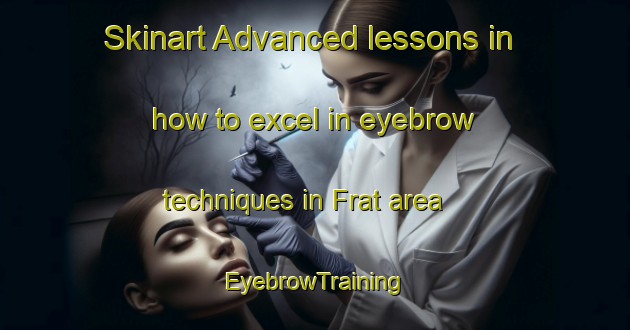 Skinart Advanced lessons in how to excel in eyebrow techniques in Frat area | EyebrowTraining | EyebrowClasses | SkinartTraining-Lebanon