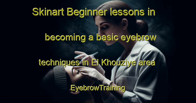 Skinart Beginner lessons in becoming a basic eyebrow techniques in El Khouziye area | EyebrowTraining | EyebrowClasses | SkinartTraining-Lebanon