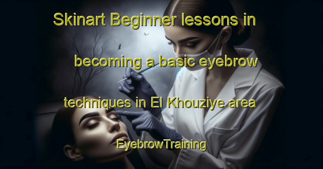 Skinart Beginner lessons in becoming a basic eyebrow techniques in El Khouziye area | EyebrowTraining | EyebrowClasses | SkinartTraining-Lebanon