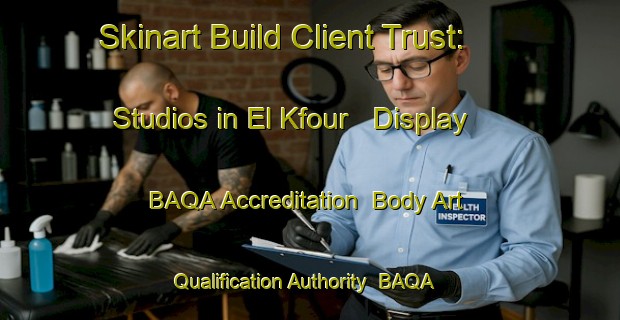 Skinart Build Client Trust: Studios in El Kfour - Display BAQA Accreditation | Body Art Qualification Authority | BAQA-Lebanon