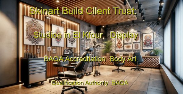 Skinart Build Client Trust: Studios in El Kfour - Display BAQA Accreditation | Body Art Qualification Authority | BAQA-Lebanon