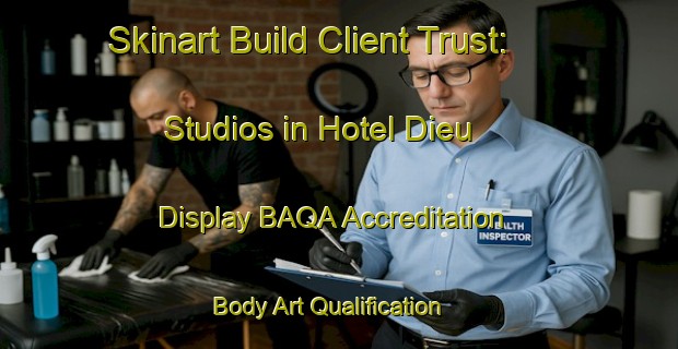 Skinart Build Client Trust: Studios in Hotel Dieu - Display BAQA Accreditation | Body Art Qualification Authority | BAQA-Lebanon