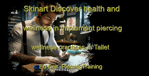 Skinart Discover health and wellness in implement piercing wellness practices in Tallet Ed Deir | PiercingTraining | PiercingClasses | SkinartTraining-Lebanon
