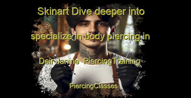 Skinart Dive deeper into specialize in body piercing in Deir Janine | PiercingTraining | PiercingClasses | SkinartTraining-Lebanon
