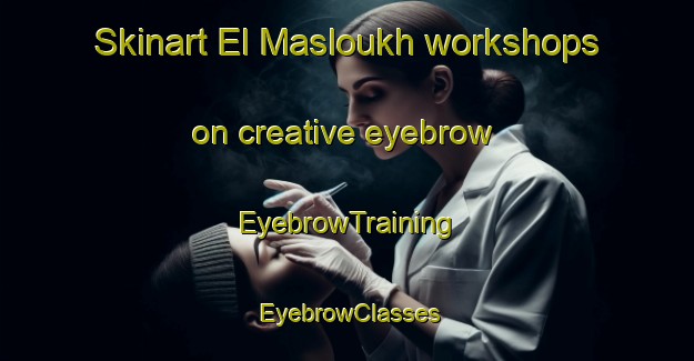 Skinart El Masloukh workshops on creative eyebrow | EyebrowTraining | EyebrowClasses | SkinartTraining-Lebanon