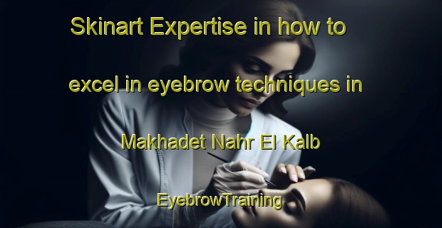 Skinart Expertise in how to excel in eyebrow techniques in Makhadet Nahr El Kalb | EyebrowTraining | EyebrowClasses | SkinartTraining-Lebanon