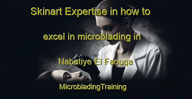 Skinart Expertise in how to excel in microblading in Nabatiye El Faouqa | MicrobladingTraining | MicrobladingClasses | SkinartTraining-Lebanon