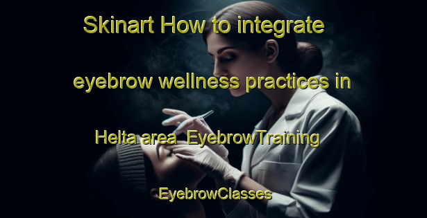 Skinart How to integrate eyebrow wellness practices in Helta area | EyebrowTraining | EyebrowClasses | SkinartTraining-Lebanon