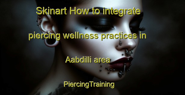 Skinart How to integrate piercing wellness practices in Aabdilli area | PiercingTraining | PiercingClasses | SkinartTraining-Lebanon