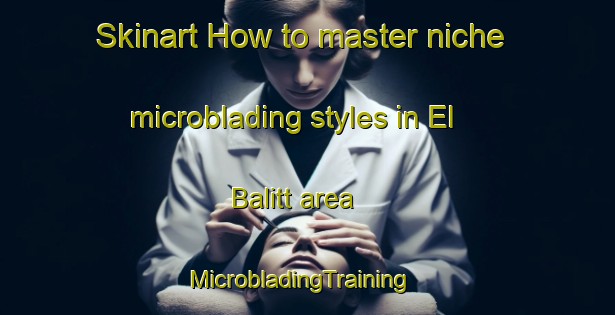 Skinart How to master niche microblading styles in El Balitt area | MicrobladingTraining | MicrobladingClasses | SkinartTraining-Lebanon