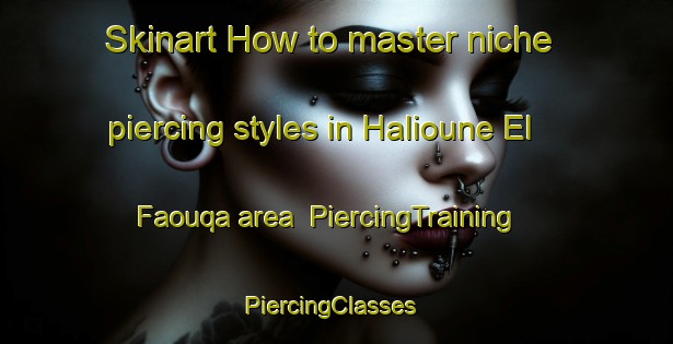 Skinart How to master niche piercing styles in Halioune El Faouqa area | PiercingTraining | PiercingClasses | SkinartTraining-Lebanon