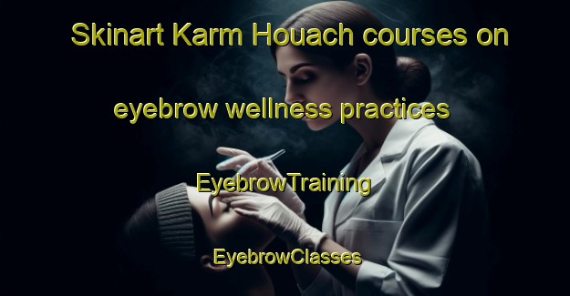 Skinart Karm Houach courses on eyebrow wellness practices | EyebrowTraining | EyebrowClasses | SkinartTraining-Lebanon
