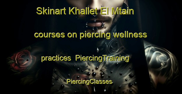 Skinart Khallet El Mtain courses on piercing wellness practices | PiercingTraining | PiercingClasses | SkinartTraining-Lebanon