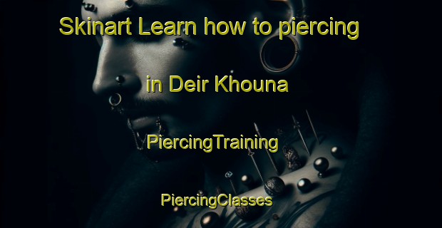 Skinart Learn how to piercing in Deir Khouna | PiercingTraining | PiercingClasses | SkinartTraining-Lebanon