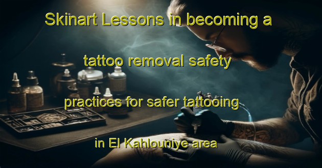 Skinart Lessons in becoming a tattoo removal safety practices for safer tattooing in El Kahlouniye area | RemovalTraining | RemovalClasses | SkinartTraining-Lebanon