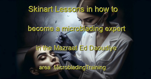 Skinart Lessons in how to become a microblading expert in the Mazraat Ed Daoudiye area | MicrobladingTraining | MicrobladingClasses | SkinartTraining-Lebanon