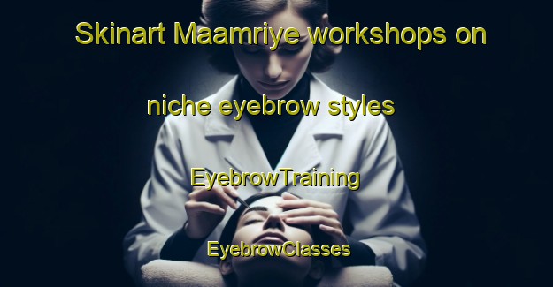 Skinart Maamriye workshops on niche eyebrow styles | EyebrowTraining | EyebrowClasses | SkinartTraining-Lebanon