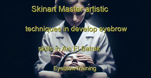 Skinart Master artistic techniques in develop eyebrow skills in Ain El Batrak | EyebrowTraining | EyebrowClasses | SkinartTraining-Lebanon